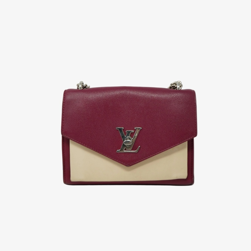 Louis Vuitton 2018 Red Calfskin Leather Medium Mylockme Chain Bag